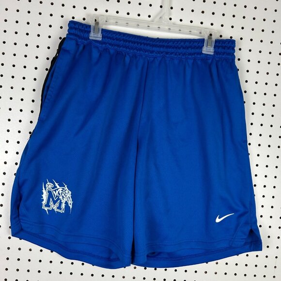 Nike Memphis Tigers Shorts Large‎ Blue Workout Penny Dri Fit Team Issued PE - Picture 2 of 6
